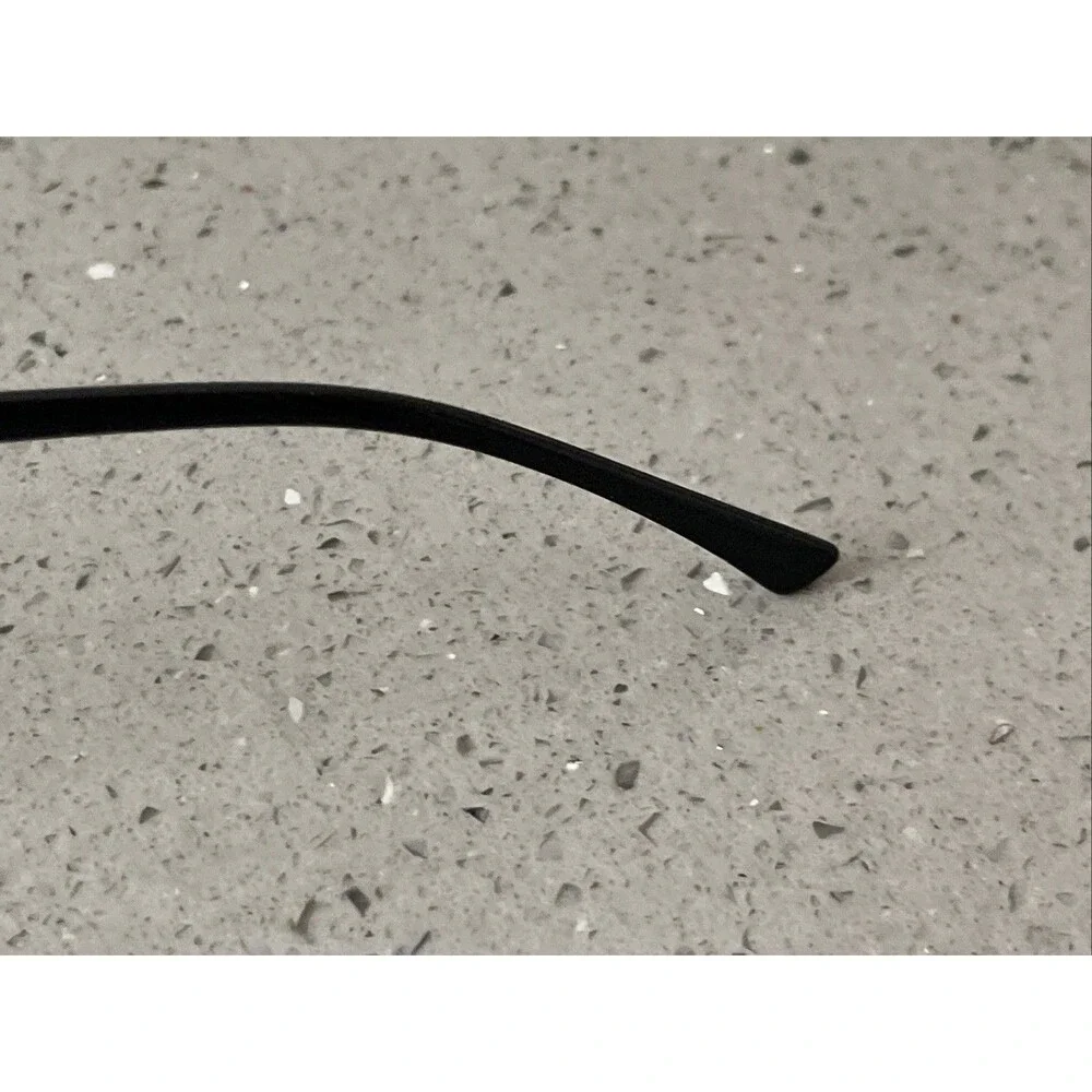 Merry's Black Square Eyeglasses Frames Only 55-17-140 C4 9057 Italy